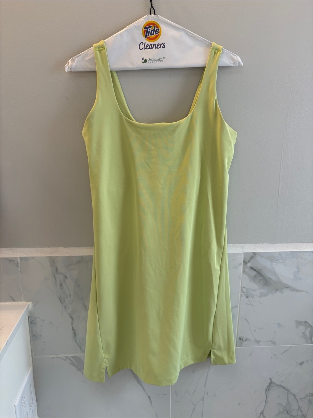 Old Navy Light Lime Green Sleeveless Shift Dress